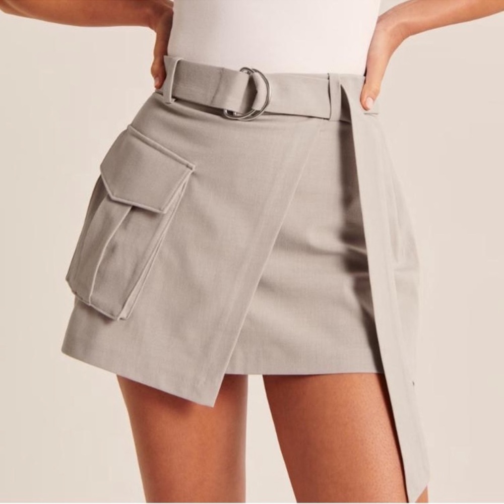 Abercrombie and Fitch Wrap Front Utility Skirt/Skort